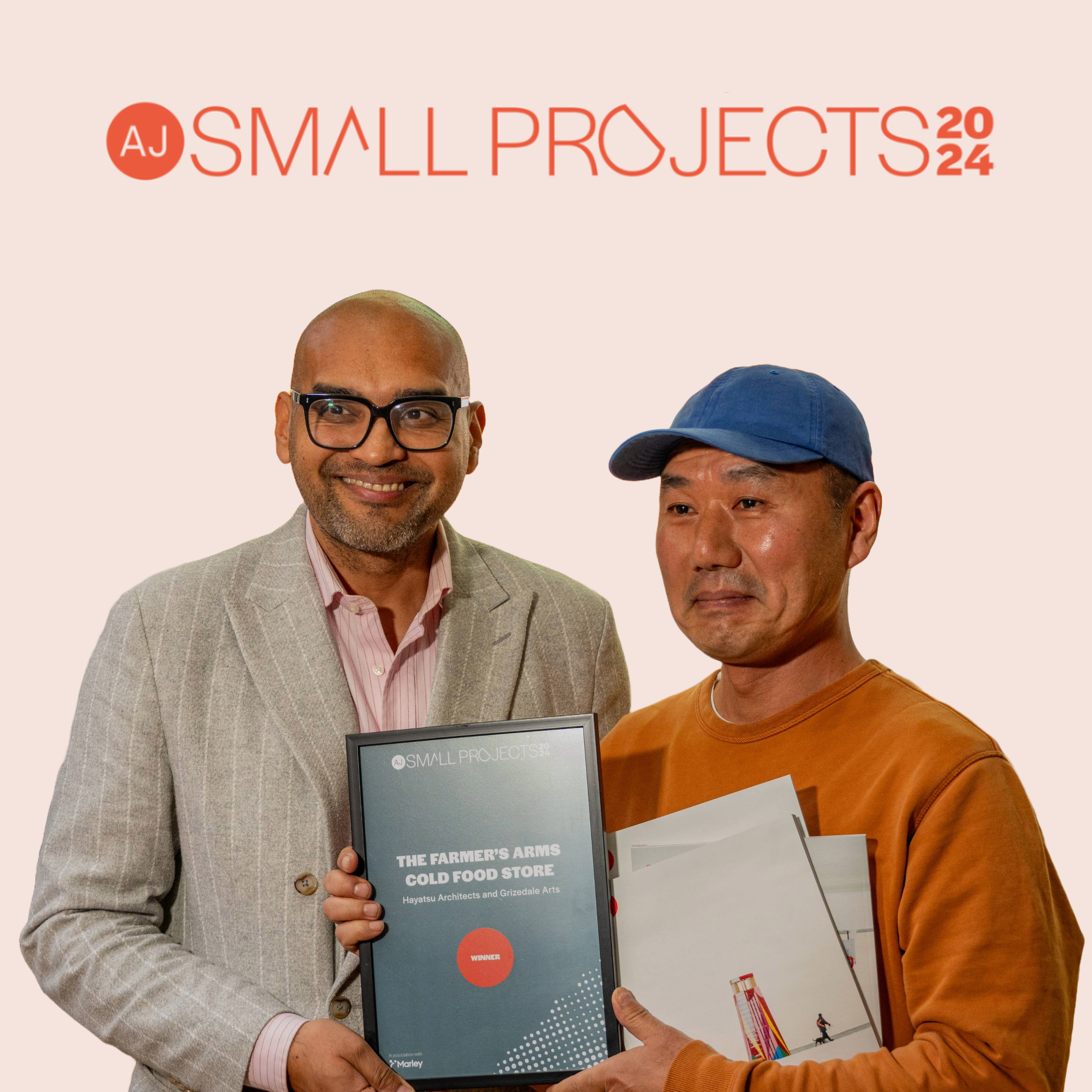 A photography with the Award winner of the Architects' Journal Small Projects 2024