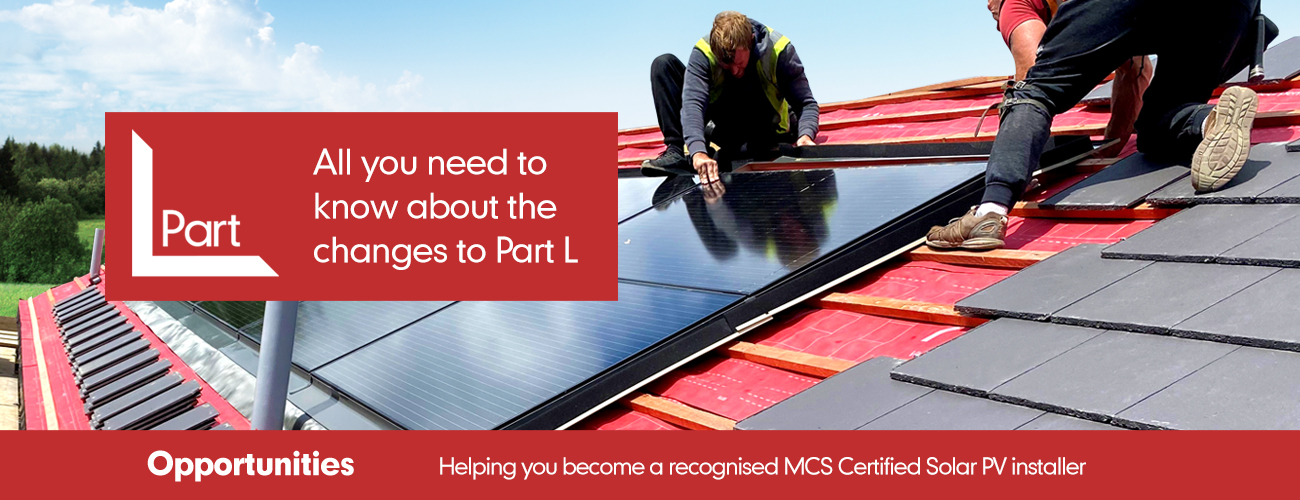 web banner showing installation Marley solar panels